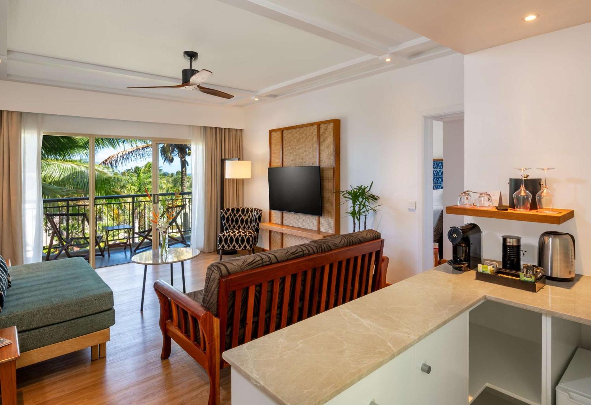 أوتريغر فيجي بيتش ريزورت كوروتوغو المظهر الخارجي الصورة A suite at the Hilton Maldives